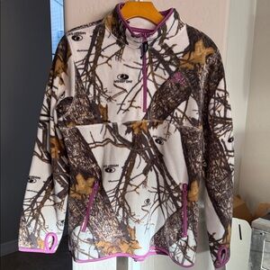 MOSSY OAK Women’s/Girls 1/2 Zip Fleece Pullover